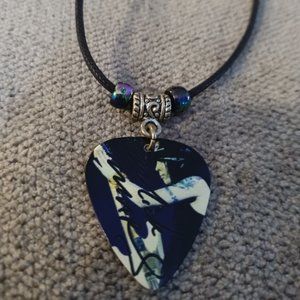 MOTLEY CRUE MICK MARS SIGNATURE GUITAR PICK NECKLACE